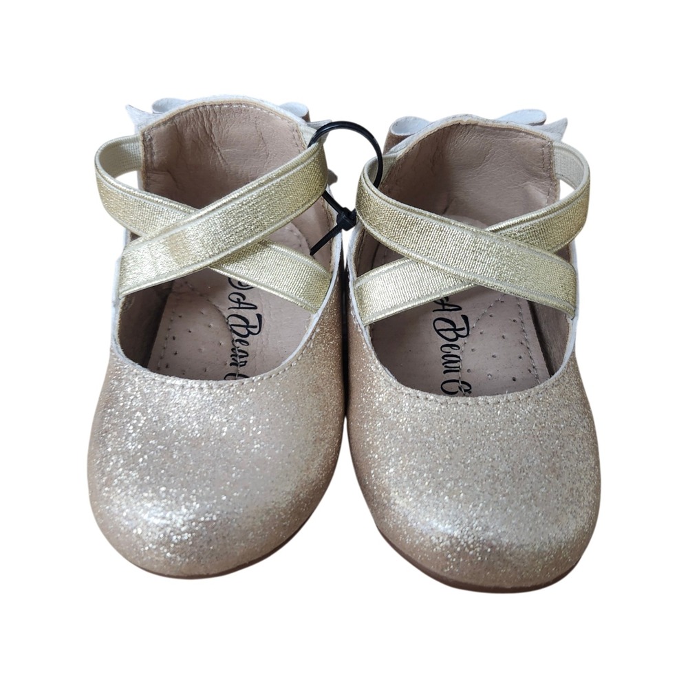 Bear Co Toddler Size 3 Color Change Gold Silver Smooth Glitter Ballet Flat